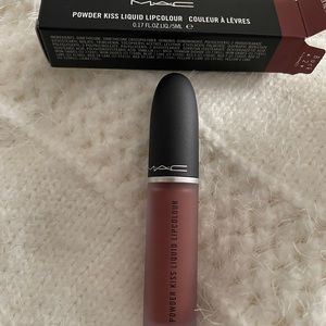 MAC • Powder Kiss Liquid Lipcolour • “Over the Taupe”